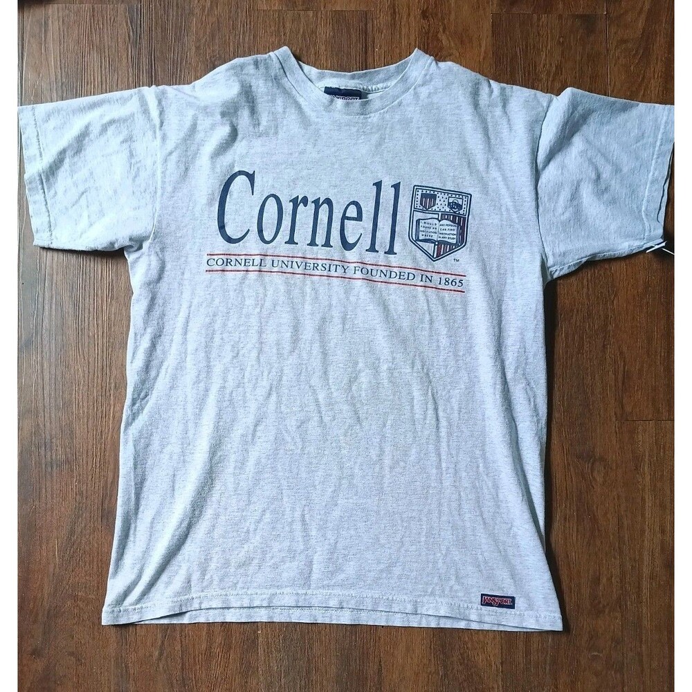 Vintage Cornell University Gray JANSPORT Shirt USA MADE Men's Size L